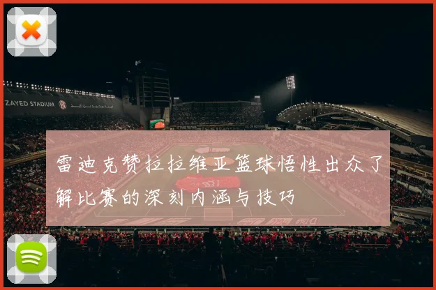 雷迪克赞拉拉维亚篮球悟性出众了解比赛的深刻内涵与技巧